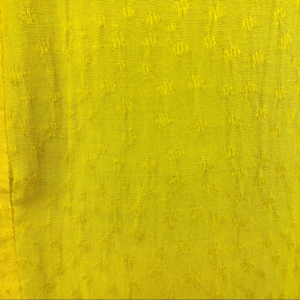 Mary & Mabel Yellow Textured Shirt Dress - Picture 8 of 12